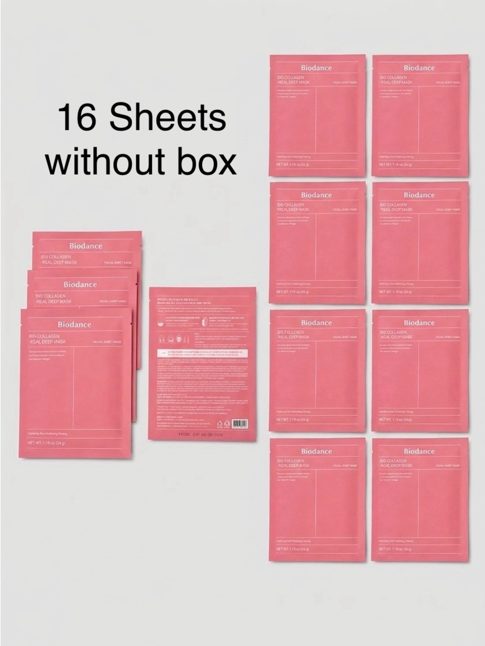 Biodance Women’s Collagen Facial Mask Sheets — Pink (16 Sheets)